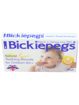 贝派克Bickiepegs进口辅食婴幼儿磨牙棒饼干38克6个月以上宝宝